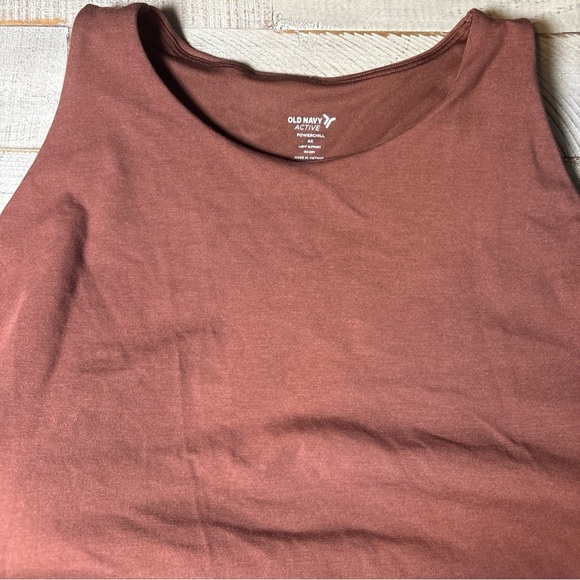 Old Navy Active Powerchill Light Support Padded Bra Go Dry Rust  4X - Picture 3 of 14